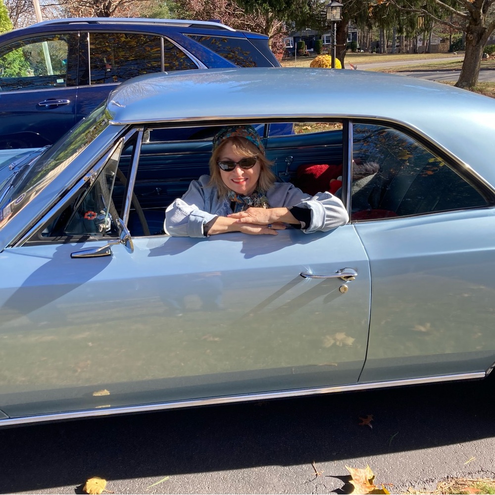 Vintage Blue Classic Car